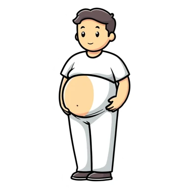 Pregnant man  sticker