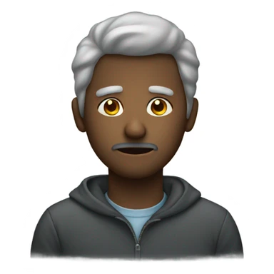 man with a cold  sticker