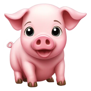 a pig have baby pig sticker