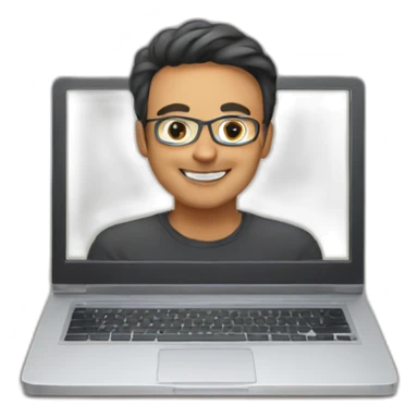 Online course on laptop sticker