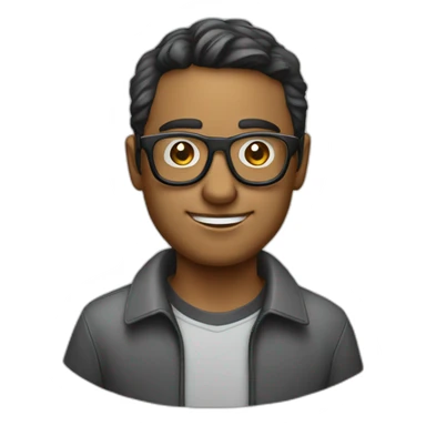 geeky software engineer, combining the classic nerd glasses with the nostalgic floppy disk sticker