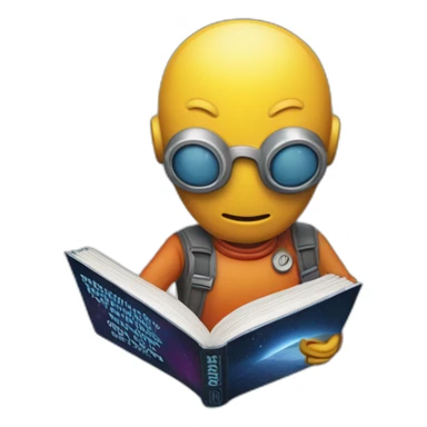 Hitchhikers guide to the Galaxy book cover with words don’t panic sticker