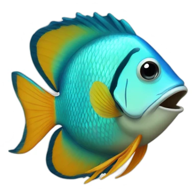 tropical fish sticker