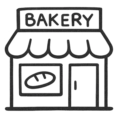 bakery storefront sticker