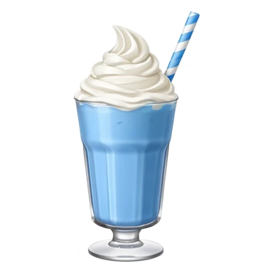 Make a blue milkshake emoji sticker