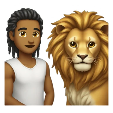 Leo and Scorpio animals sticker