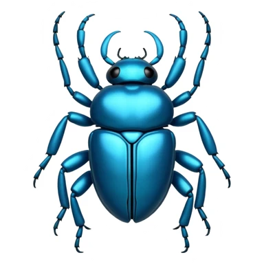 blue beetle Scarab sticker