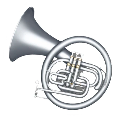 silver marching tuba sticker
