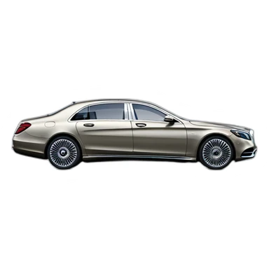 Mercedes maybach 2023 two color profile view sticker