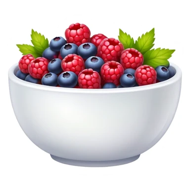 Bowl with berries aesthetic  sticker