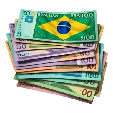 real brazilian money sticker