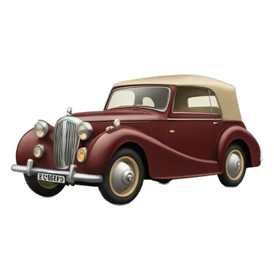 vintage car uk sticker