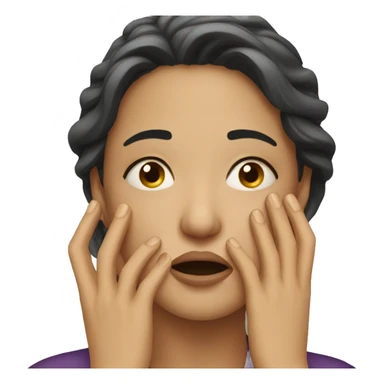 woman sobbing sticker