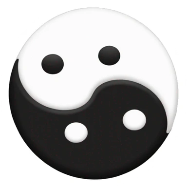 Ying yang sticker