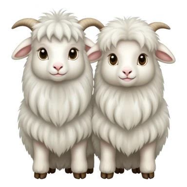 Two angora goats  sticker