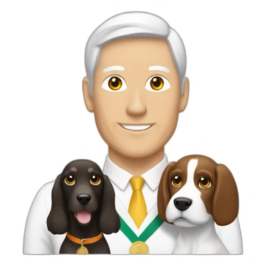 Sprinter spaniel with white man and white woman sticker