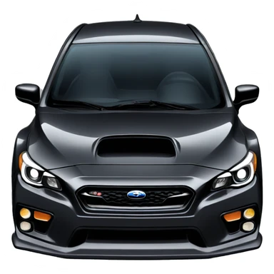 Black subaru wrx sti sticker