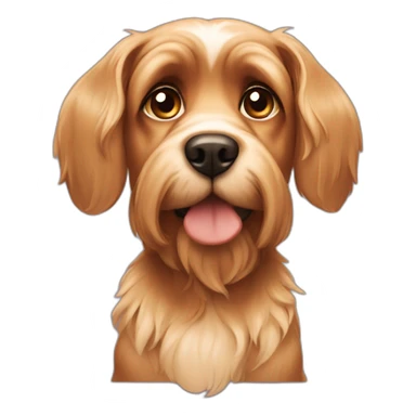 dog yorkshire floppy ears sticker