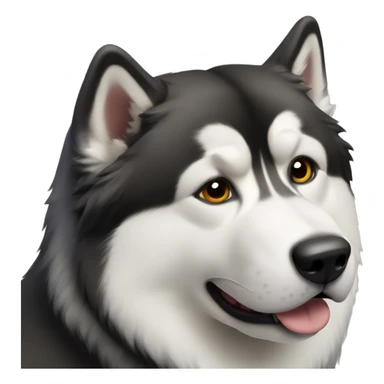 alaskan malamute dog sticker