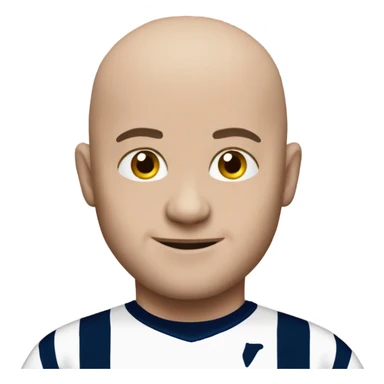 Bald Tottenham fan  sticker