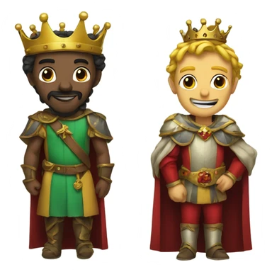 king and jester sticker