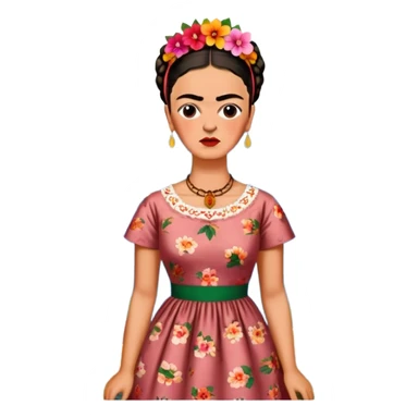 frida khalo style spam meat art landscape  sticker