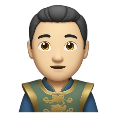 a guy from medieval china in a nice outfit sticker