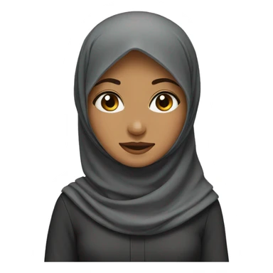 Girl wearing a hijab  sticker