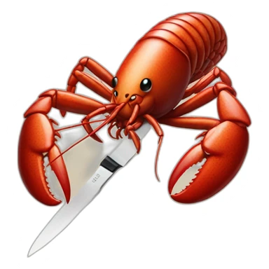 lobster-with-knife sticker
