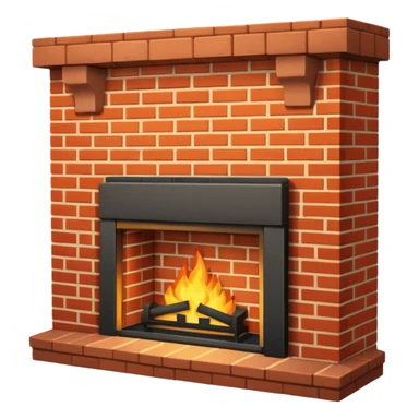 Fireplace sticker