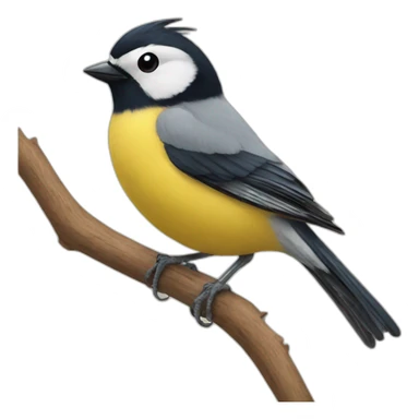 Tit bird sticker