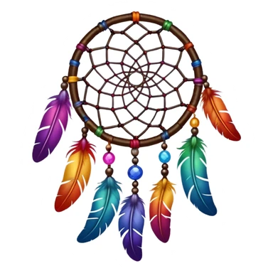  Dark rainbow dreamcatcher sticker