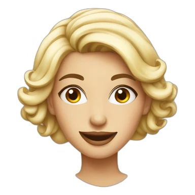 smily-elegant-woman sticker