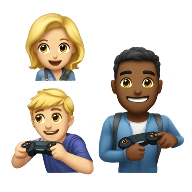 Meu namorado jogando videogame com os amigos sticker