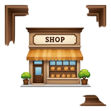 Brown shop  sticker
