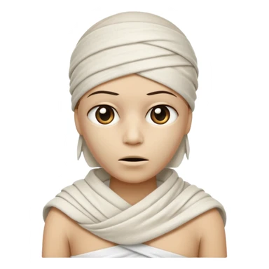 Mummy in white t-shirt sticker