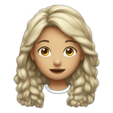 wash face girl sticker