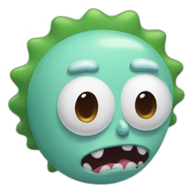 drooling rick from rick and Morty sticker