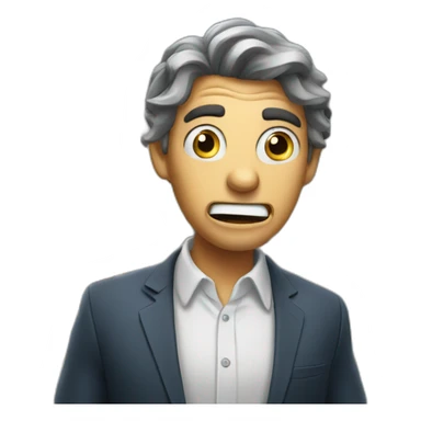 Shocked real estate agent  sticker