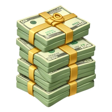 stack of money sticker