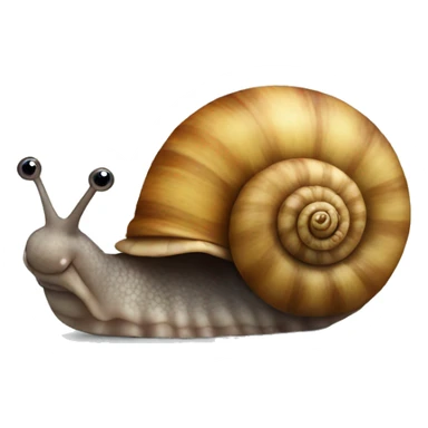 snail with a worm sticker