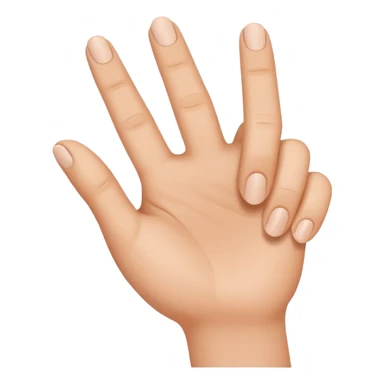 a pointer and thumb finger touching together sticker