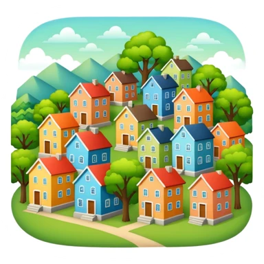 pequeño pueblo sticker