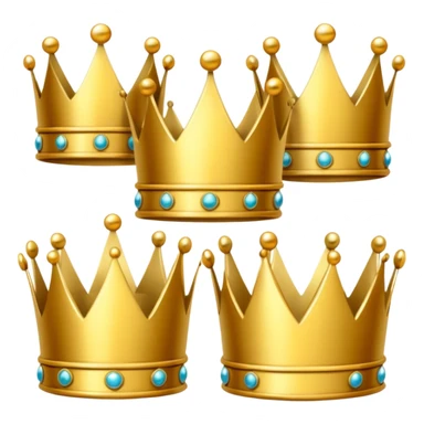 Gold crown group icon sticker