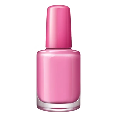 pink nail polish bottle sticker