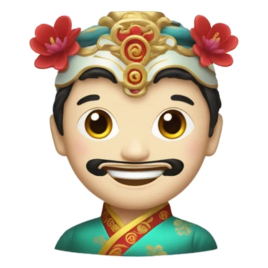 Sichuan opera with face-changing characters sticker