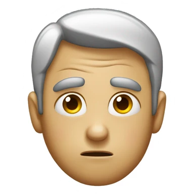 A person who rolls their eyes in dissatisfaction. sticker