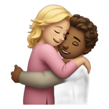 A longing hug sticker