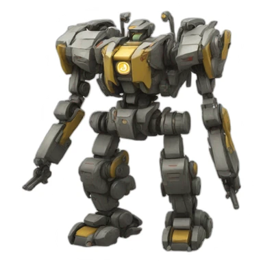 japanese mech sticker