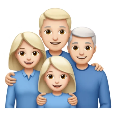 Family white sticker